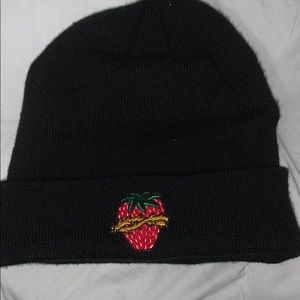 strawberry beanie